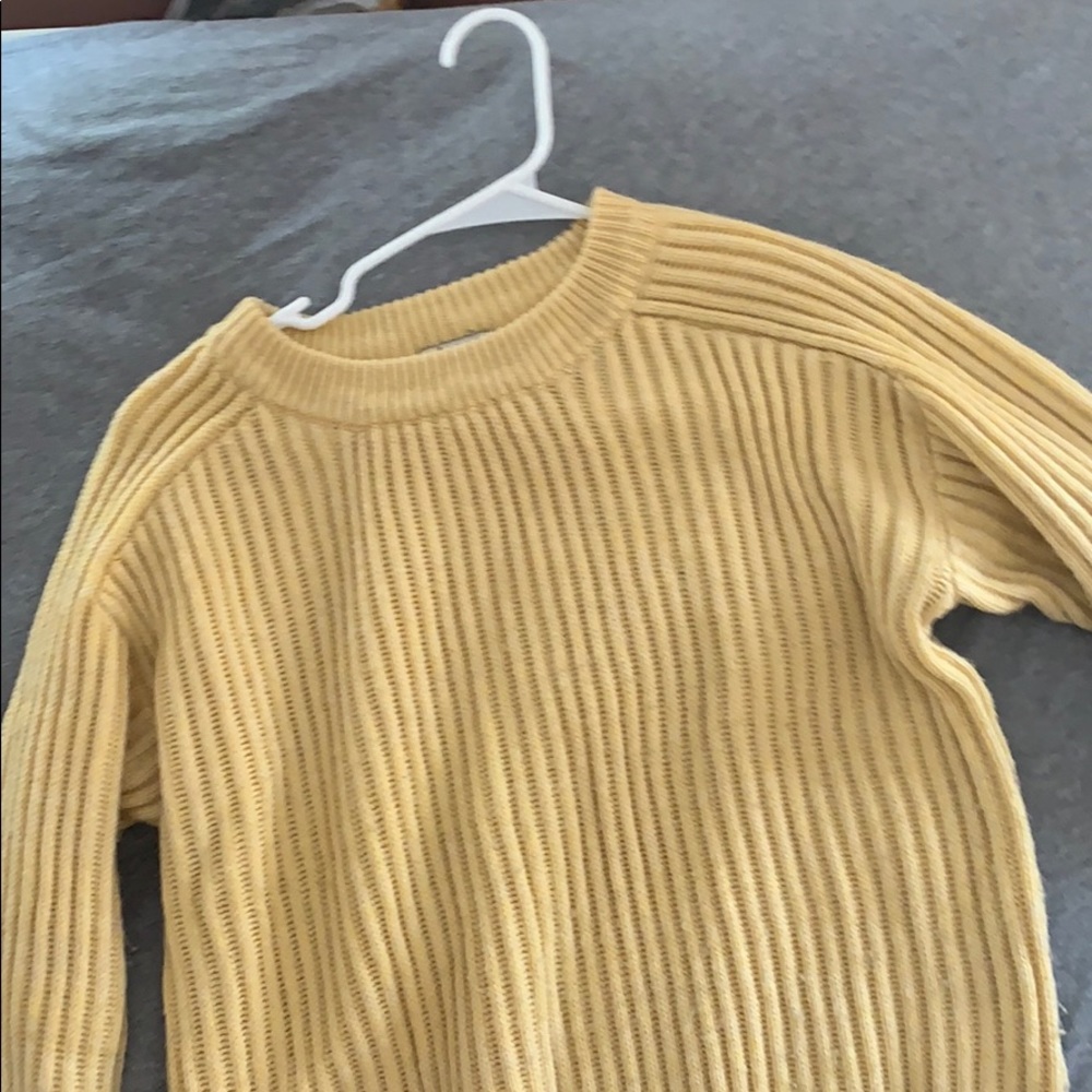 mustard yellow wool sweater